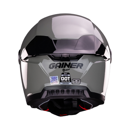 CASCO GAINER GRIS Cascos KOV + de motociclista
