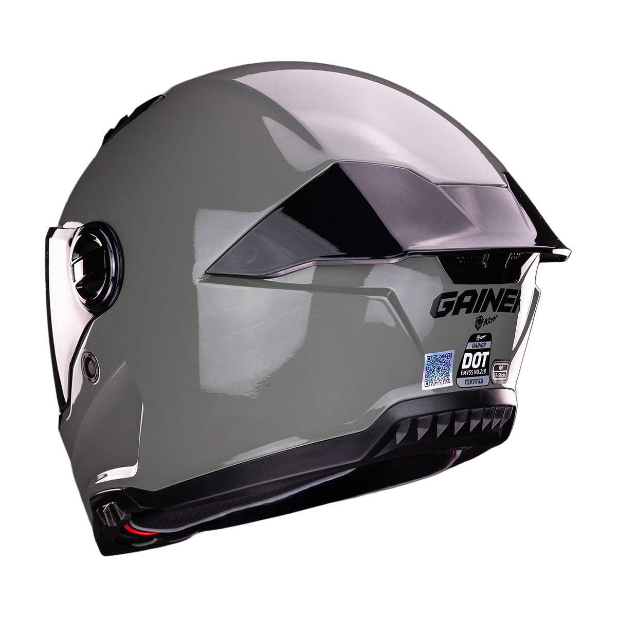 CASCO GAINER GRIS Cascos KOV + de motociclista