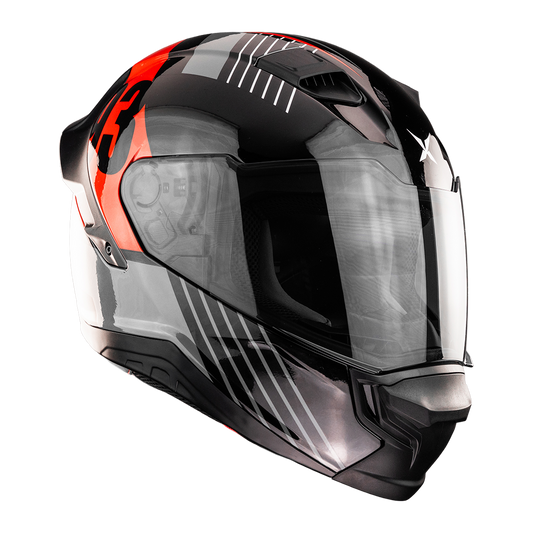 CASCO LOWEN SONICO NEGRO ROJO Cascos X-KOV + de motociclista