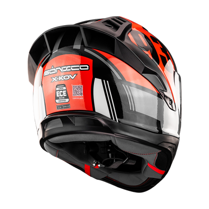 CASCO LOWEN SONICO NEGRO ROJO Cascos X-KOV + de motociclista