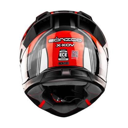 CASCO LOWEN SONICO NEGRO ROJO Cascos X-KOV + de motociclista