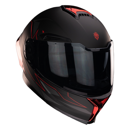 CASCO ORION ABSTRACT RED Cascos KOV + de motociclista