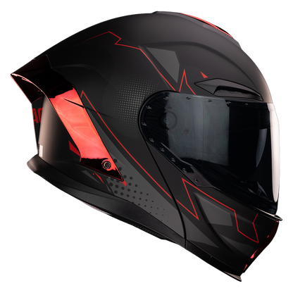 CASCO ORION ABSTRACT RED Cascos KOV + de motociclista