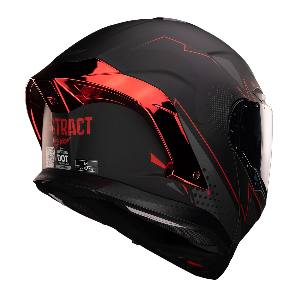 CASCO ORION ABSTRACT RED Cascos KOV + de motociclista