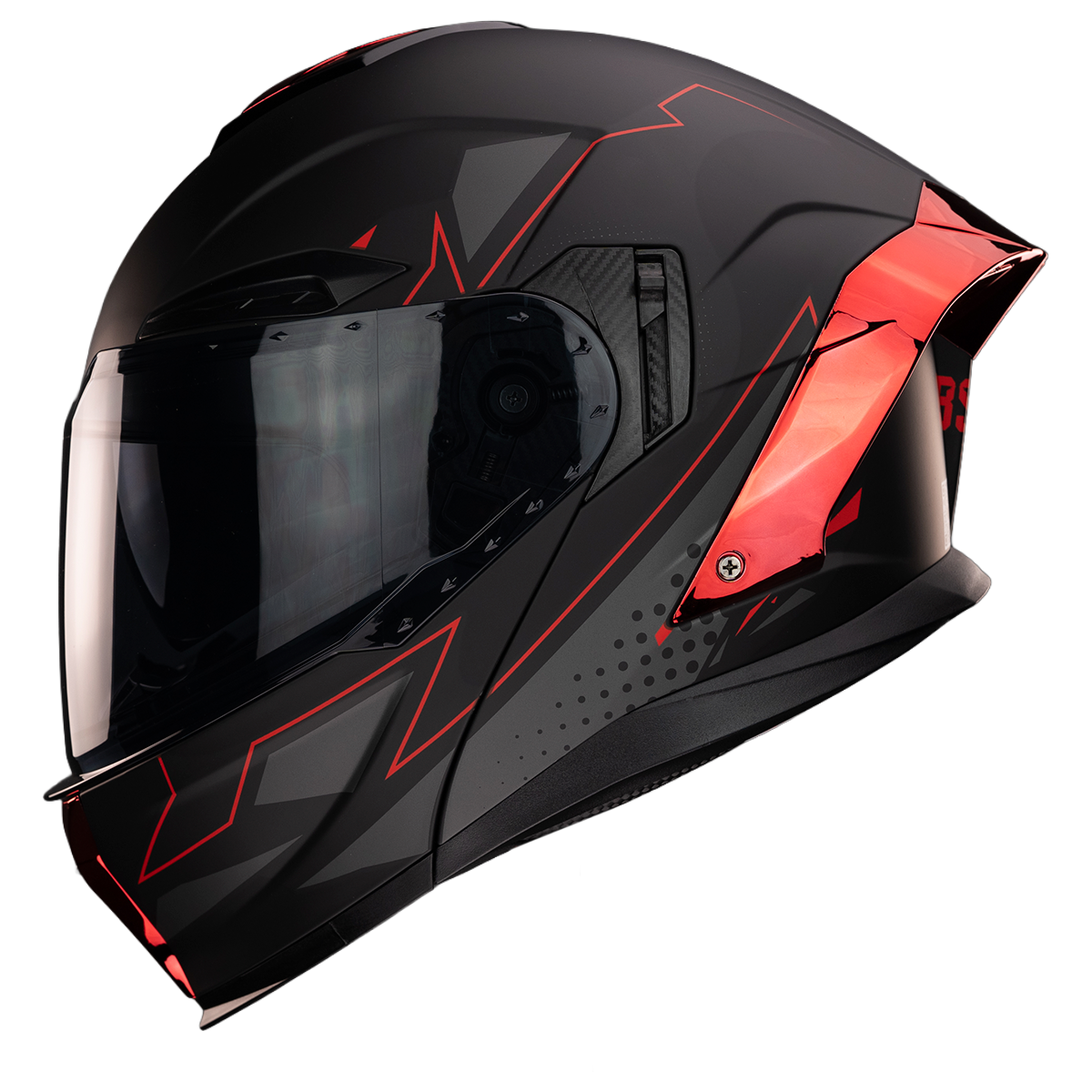 CASCO ORION ABSTRACT RED Cascos KOV + de motociclista