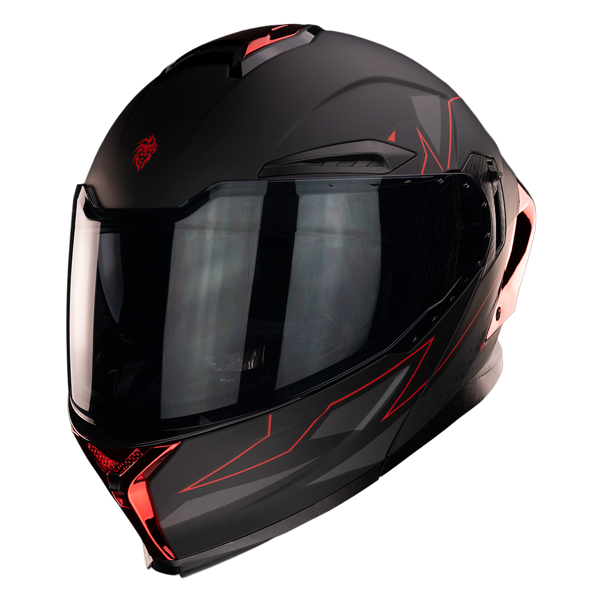 CASCO ORION ABSTRACT RED Cascos KOV + de motociclista