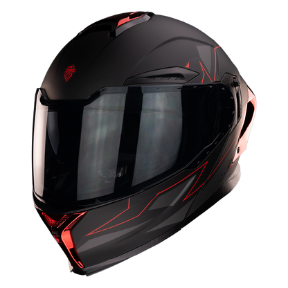 CASCO ORION ABSTRACT RED Cascos KOV + de motociclista