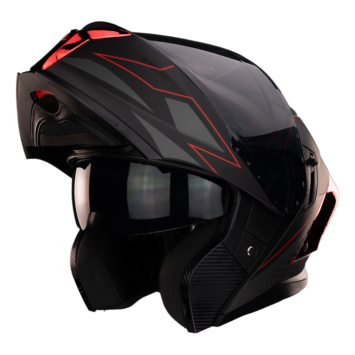 CASCO ORION ABSTRACT RED Cascos KOV + de motociclista