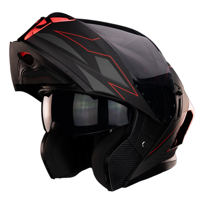 CASCO ORION ABSTRACT RED Cascos KOV + de motociclista