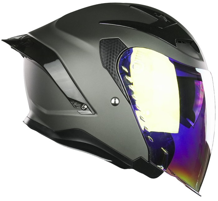 CASCO QUAKE GRIS MATE Cascos X-KOV + de motociclista