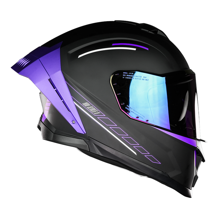 CASCO THANOS STREAK NEGRO MORADO Cascos X-KOV + de motociclista
