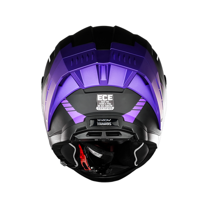 CASCO THANOS STREAK NEGRO MORADO Cascos X-KOV + de motociclista