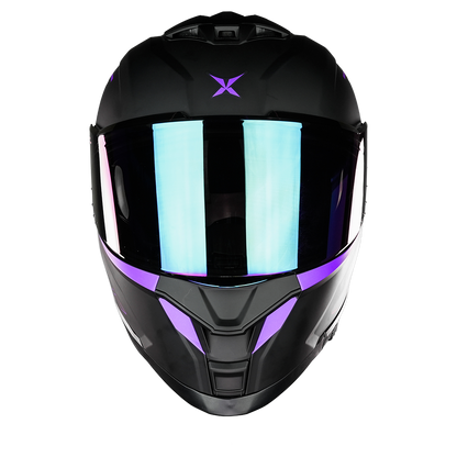 CASCO THANOS STREAK NEGRO MORADO Cascos X-KOV + de motociclista