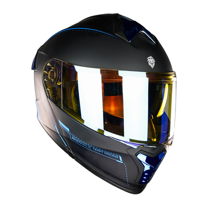 CASCO THUNDER RACING BLUE Cascos KOV + de motociclista
