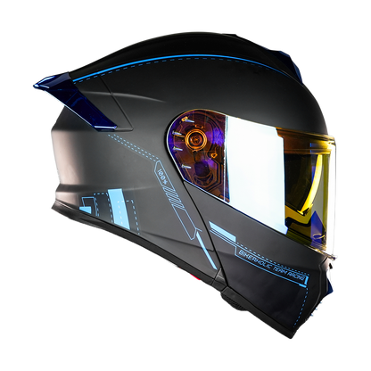 CASCO THUNDER RACING BLUE Cascos KOV + de motociclista