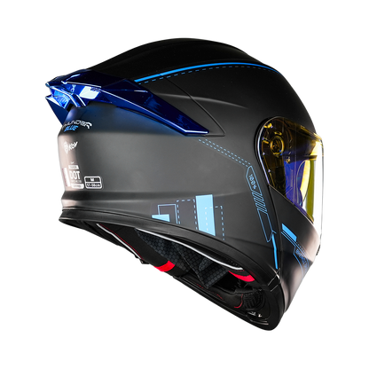 CASCO THUNDER RACING BLUE Cascos KOV + de motociclista