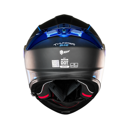 CASCO THUNDER RACING BLUE Cascos KOV + de motociclista