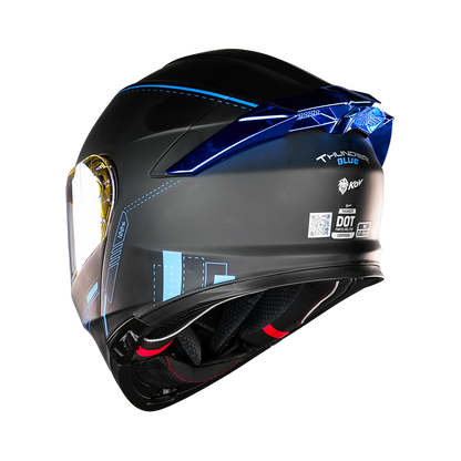CASCO THUNDER RACING BLUE Cascos KOV + de motociclista