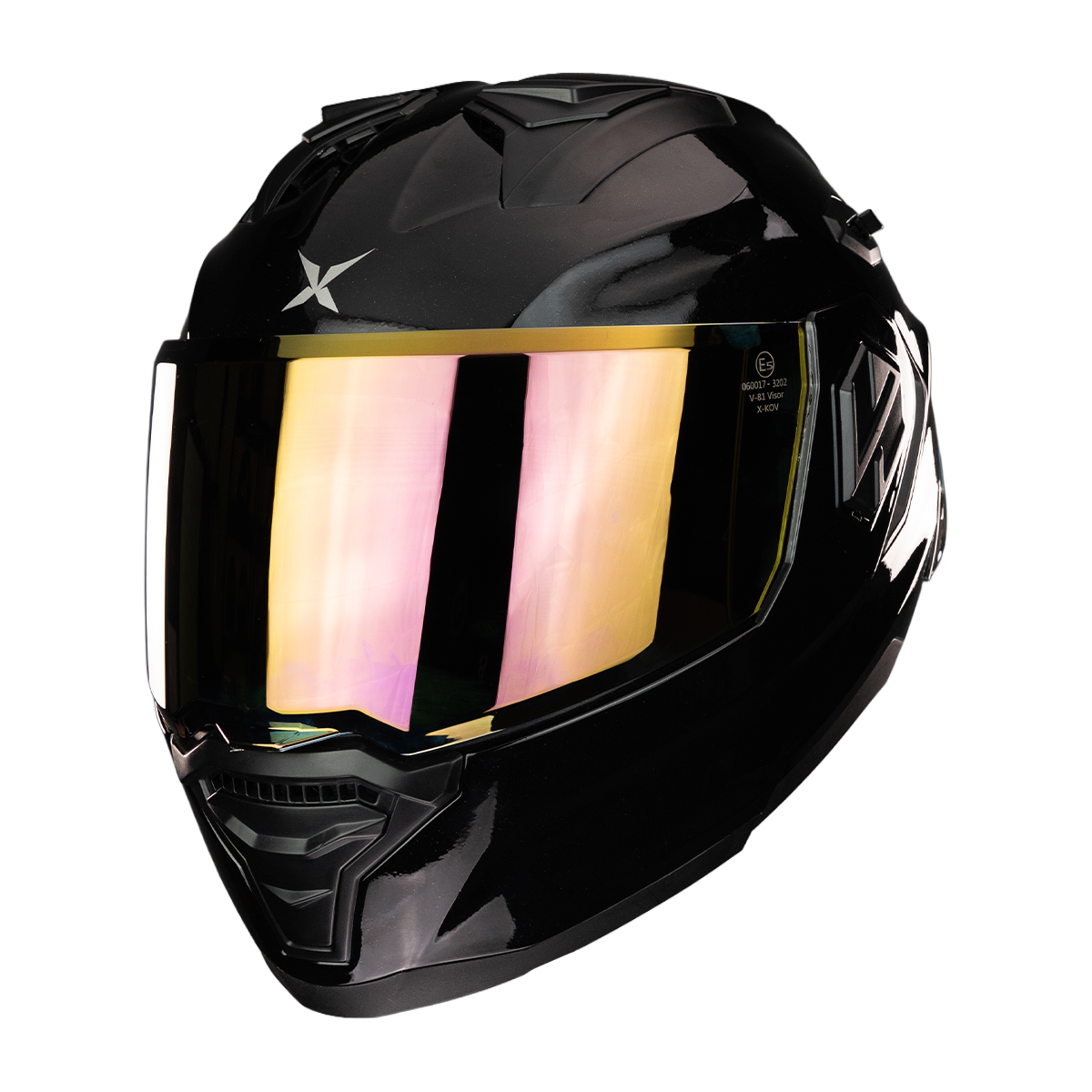 CASCO ALPHA NEGRO DORADO 6