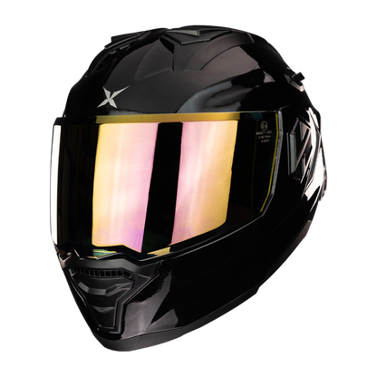 CASCO ALPHA NEGRO DORADO 6