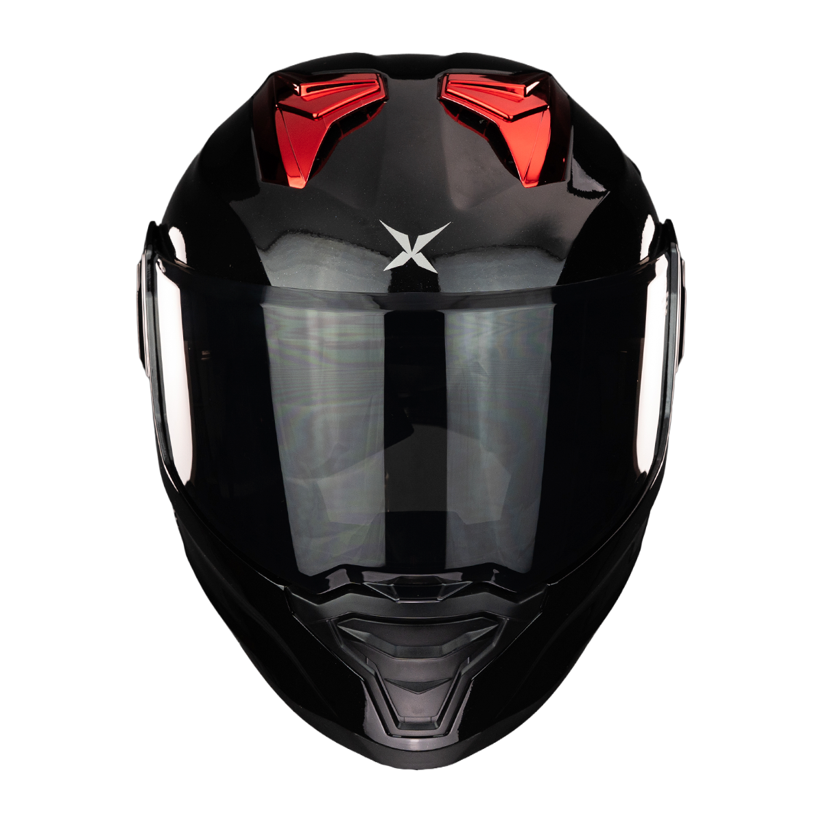CASCO ALPHA NEGRO ROJO 3