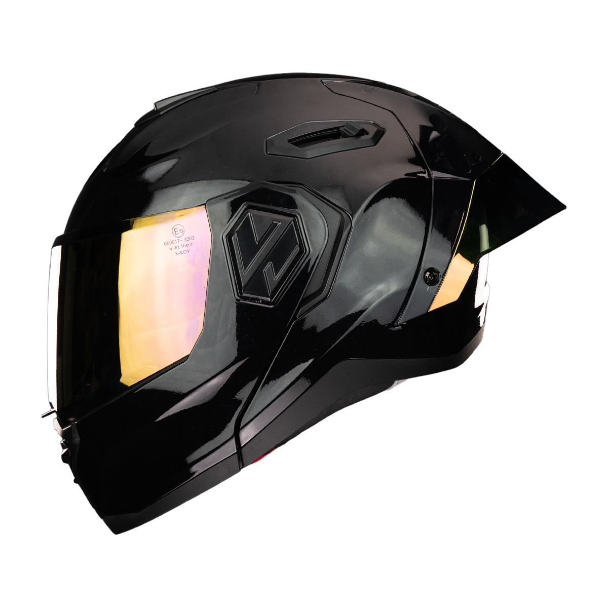CASCO ALPHA NEGRO DORADO 9
