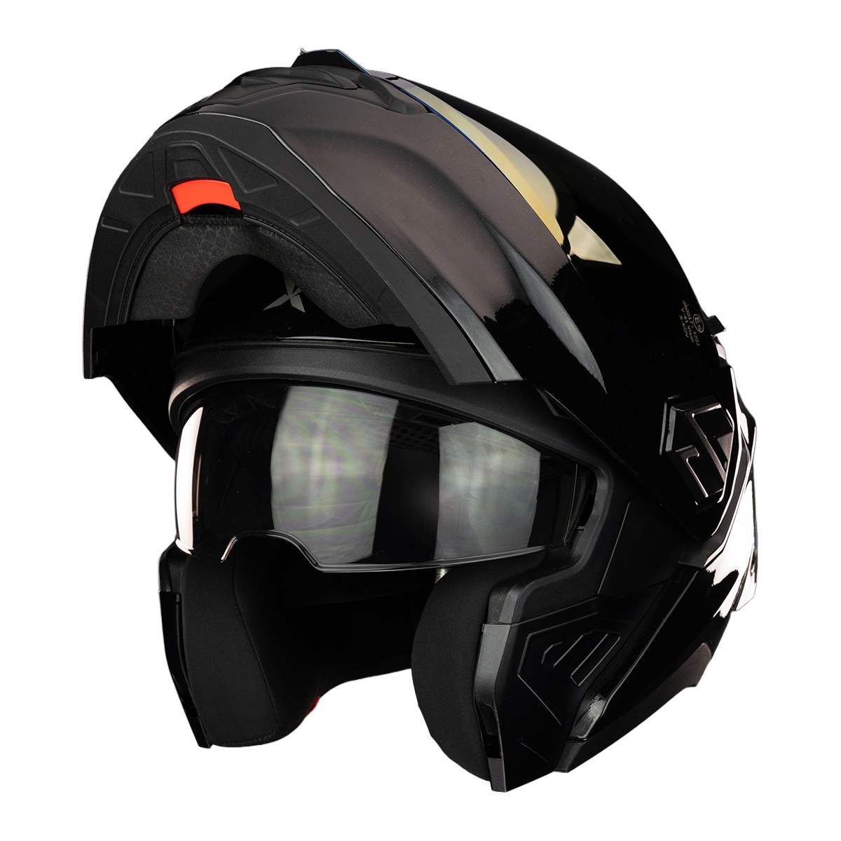 CASCO ALPHA NEGRO DORADO 5