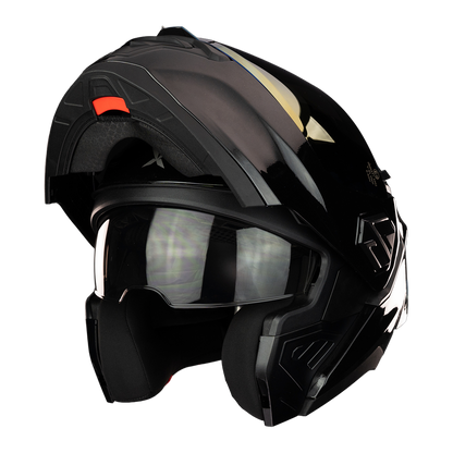 CASCO ALPHA NEGRO DORADO 5