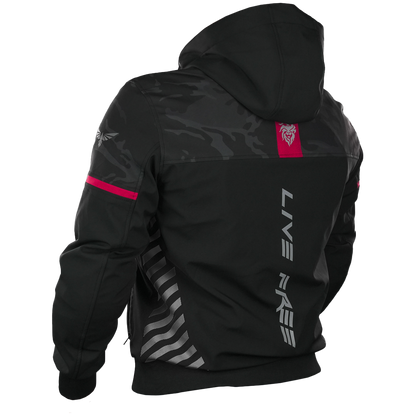 CHAMARRA STORM NEON ROJA KOV + de motociclista