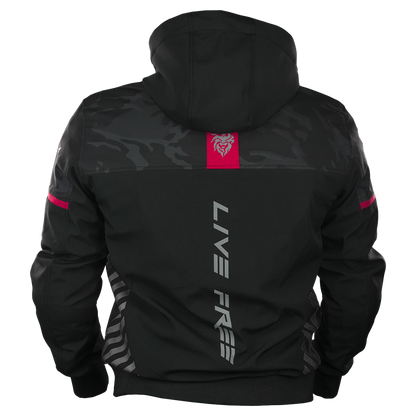 CHAMARRA STORM NEON ROJA KOV + de motociclista