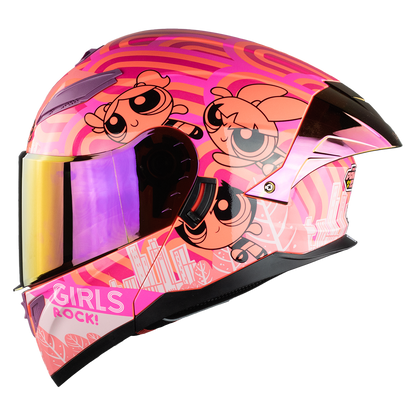 CASCO STARK CHICAS SUPERPODEROSAS ROCK GIRL ROSA Cascos KOV + de motociclista
