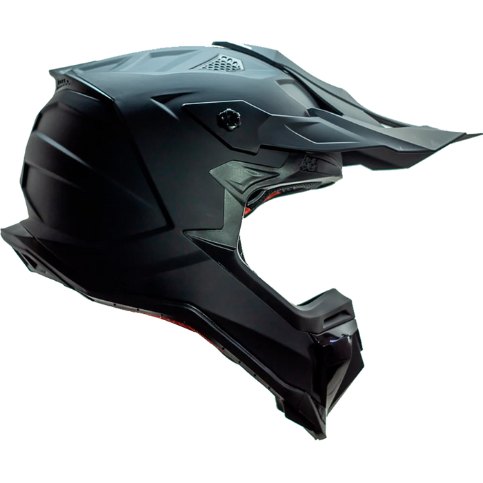 CASCO CROSS SOLIDO NEGRO MATE