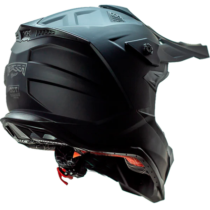 CASCO CROSS SOLIDO NEGRO MATE