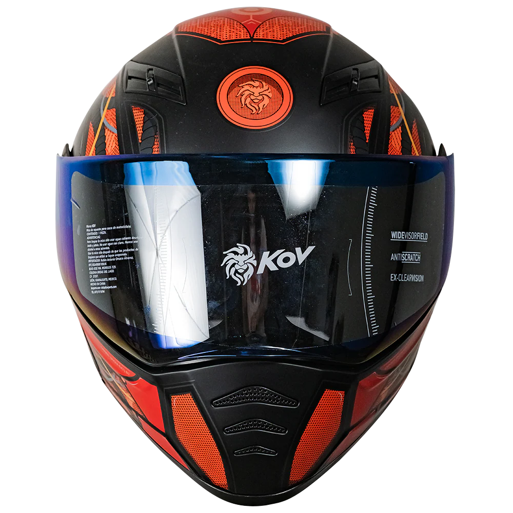CASCO ESTELAR CYBORG ROJO CON LUZ LED