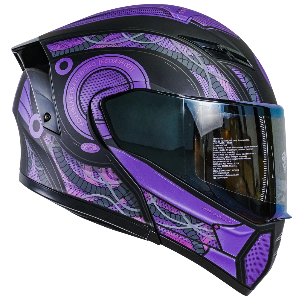 CASCO ESTELAR CYBORG MORADO