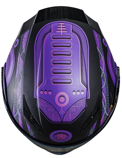 CASCO ESTELAR CYBORG MORADO