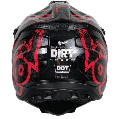 CASCO CROSS DIRT ROJO