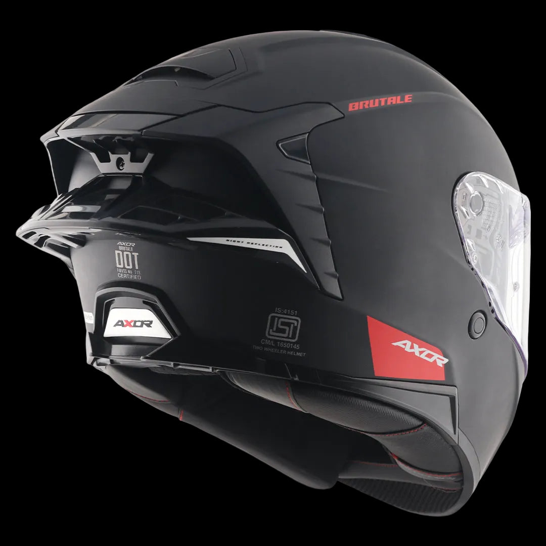 CASCO BRUTALE NEGRO SOLIDO