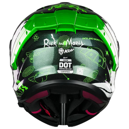 RICK Y MORTY CASCO SNOW RICK SANCHEZ NEGRO