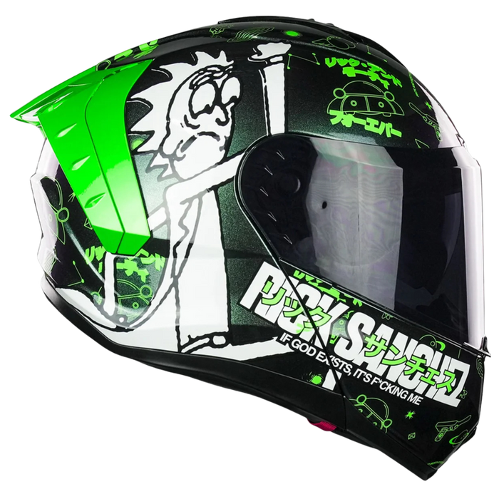 RICK Y MORTY CASCO SNOW RICK SANCHEZ NEGRO