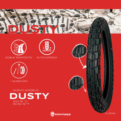 KOV TIRES DUSTY Llanta KOV + de motociclista