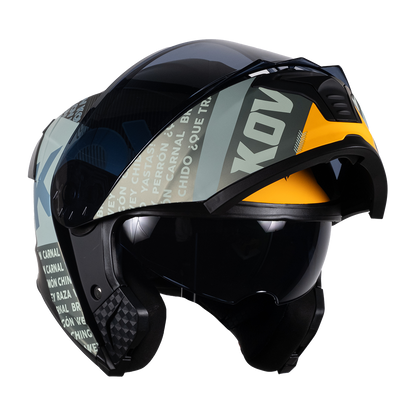 CASCO THUNDER FLOW VERDE-GRIS 5
