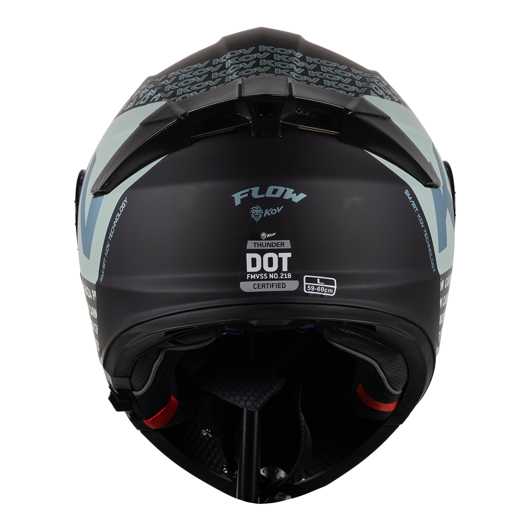 CASCO THUNDER FLOW VERDE-GRIS 4