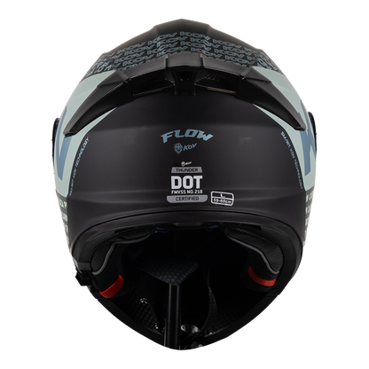 CASCO THUNDER FLOW VERDE-GRIS 4