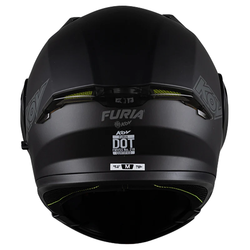 CASCO FURIA SOLIDO NEGRO MATE