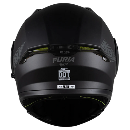 CASCO FURIA SOLIDO NEGRO MATE