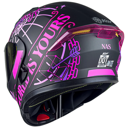 CASCO FURIA NAS ROSA