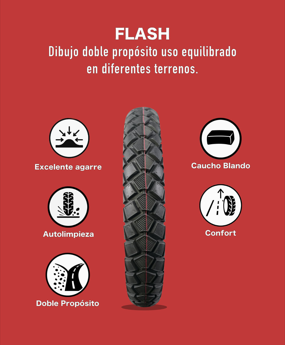 KOV TIRES FLASH Llanta KOV + de motociclista