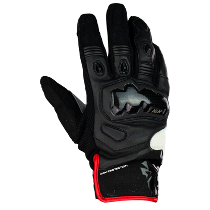 GUANTE KOV PIEL BORDERLINE NEGRO Guantes KOV + de motociclista