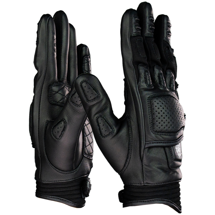 GUANTE KOV PIEL RACER NEGRO Guantes KOV + de motociclista
